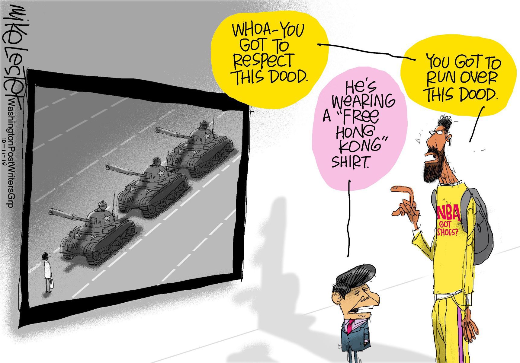 Mike Lester cartoon